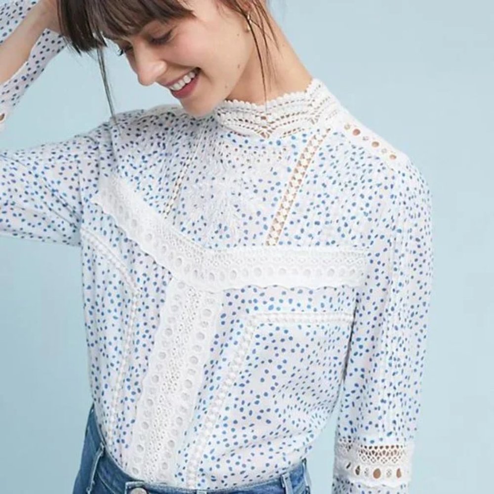 Victoria Laced Blouse by Ranna Gill - Small